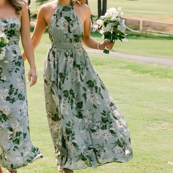 Reformation Andre Dress in Tea Garden - Picture 5 of 9